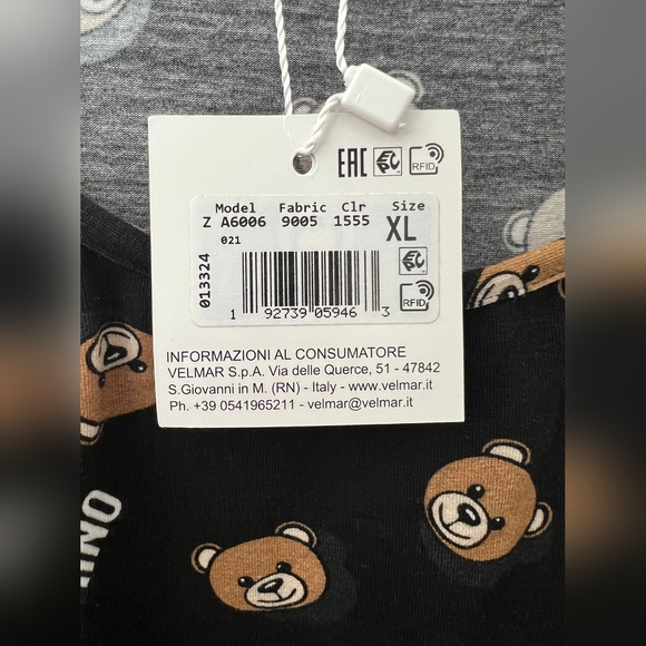NWT MOSCHINO ALL OVER BEAR BODYSUIT Size XL - Picture 5 of 7